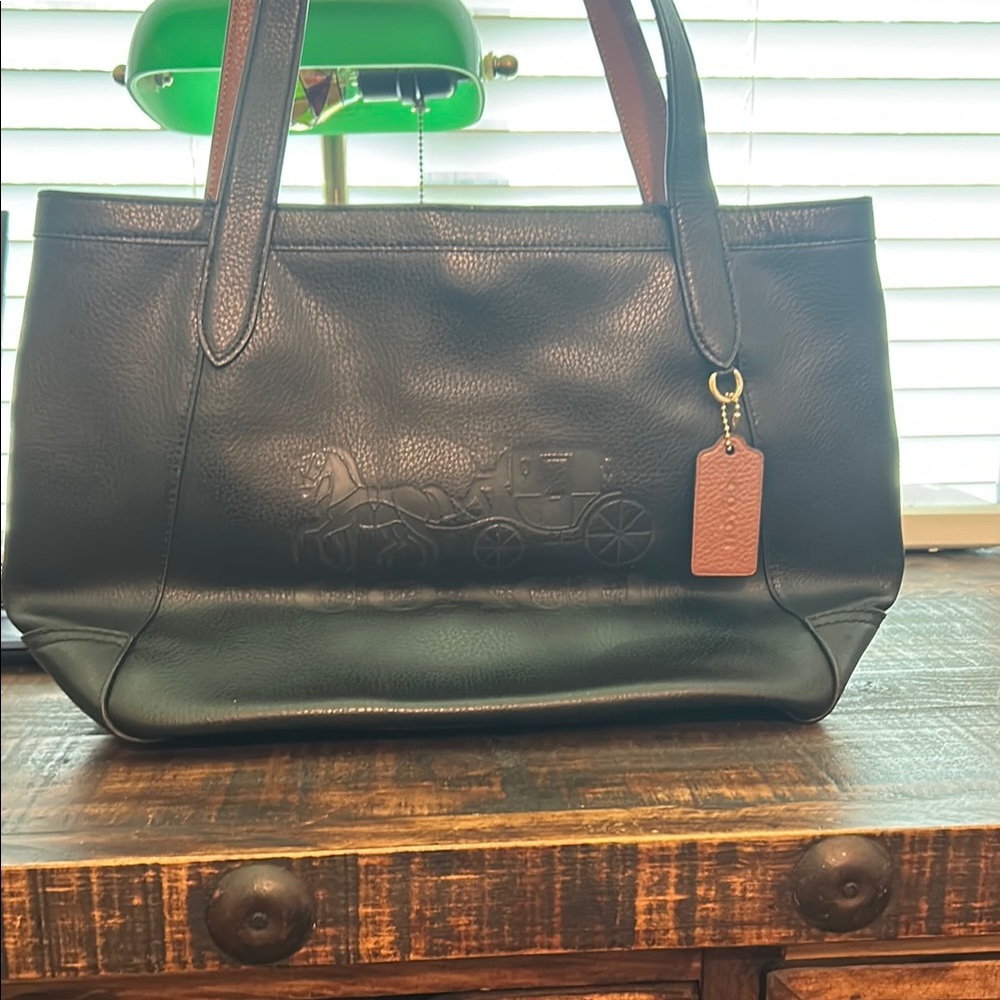 Coach Black and Brown Leather Totes